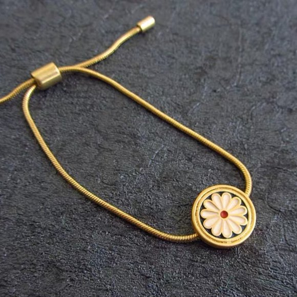 Madewell Jewelry - Madewell Daisy Delight Enamel Slider Bracelet